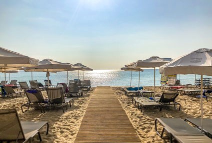 Strand an der Schwarzmeerküste von Bulgarien