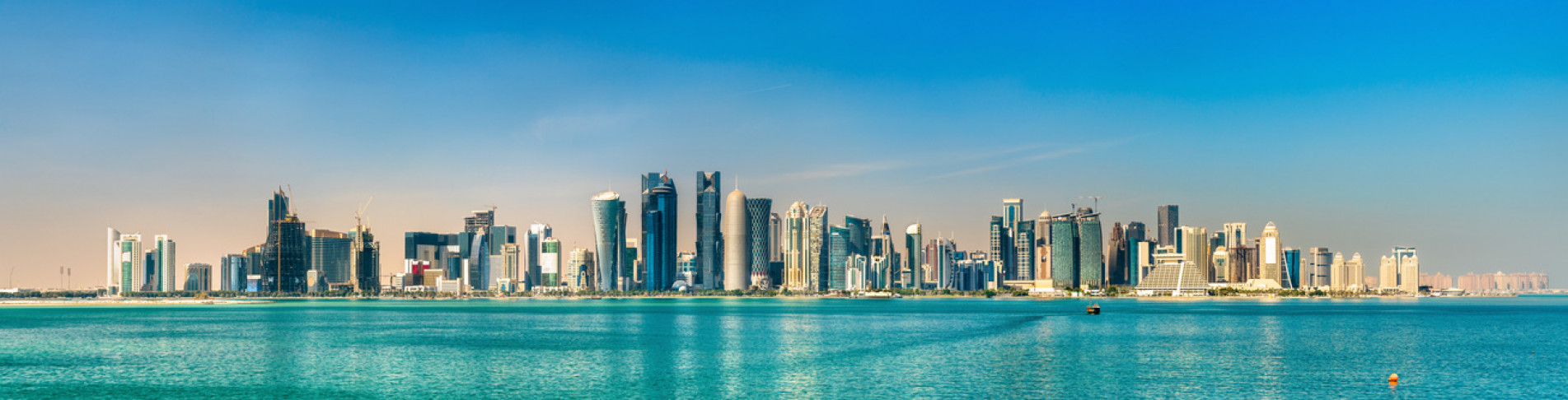 Skyline von Katar am Persischen Golf