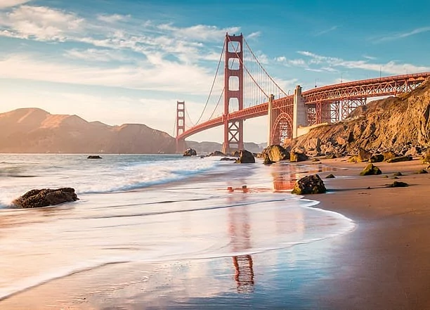 USA Rundreise zur Golden Gate Bridge
