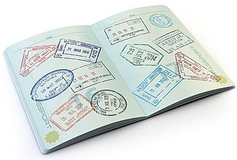 Reisepass mit Visum