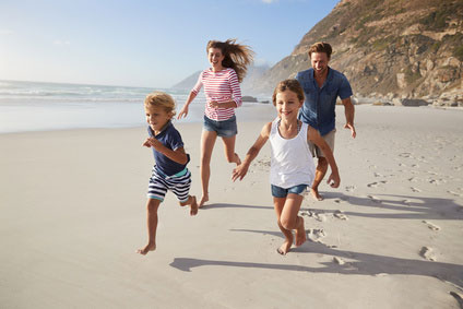 Familienglück am Strand von Teneriffa