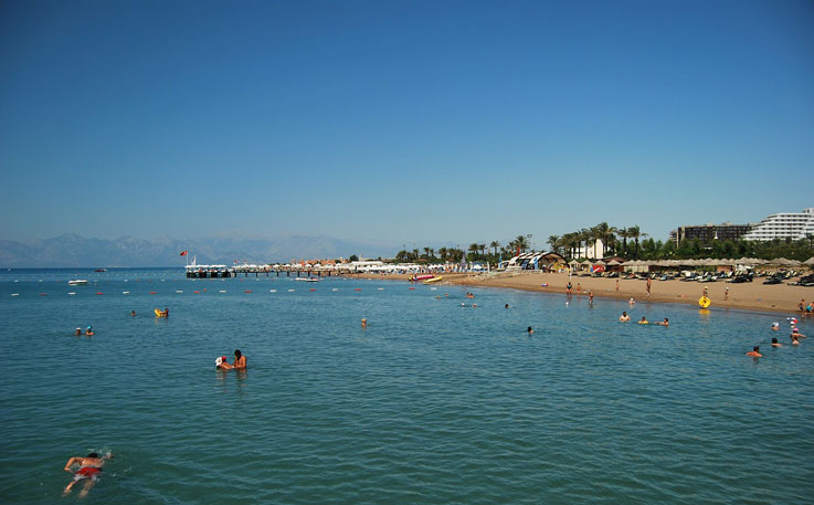 Strand in Belek (Türkei)