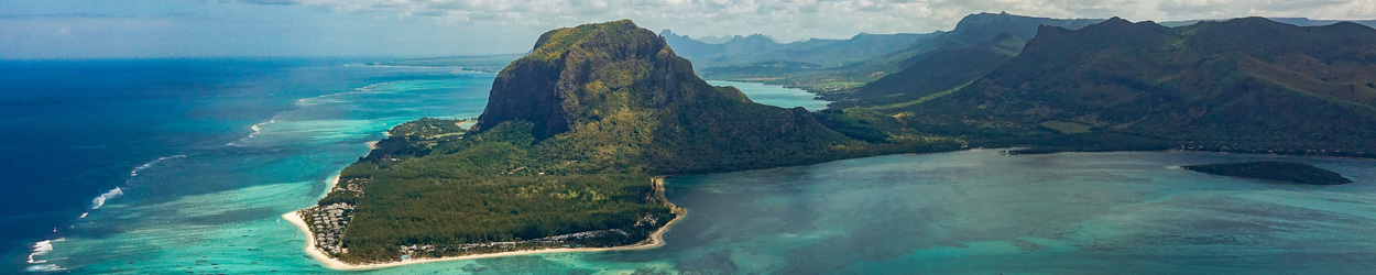 Mauritius von oben