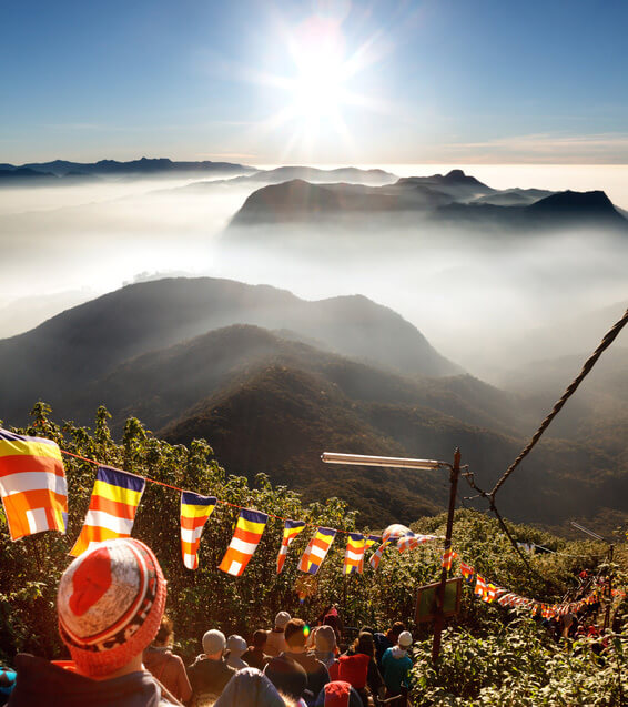 Magische Aussischten am Adam's Peak auf Sri Lanka