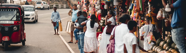 Markt in Kandy auf Sri Lanka