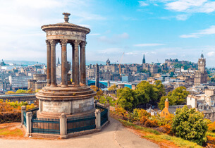 Blick auf Edinburgh vom Carlton Hill
