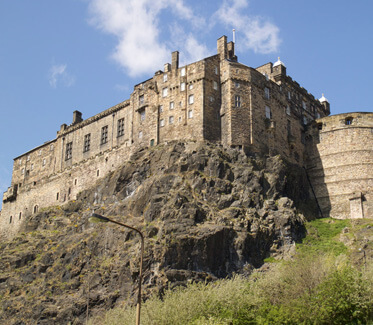 Anderer Blickwinkel auf das Edinburgh Castle