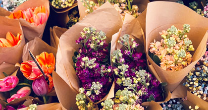 Blumenmarkt auf dem Cours Saleya in Nizza