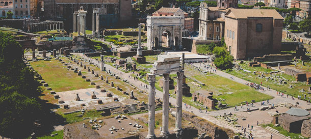 Das Forum Romanum bei einer Rom Städtereise besuchen