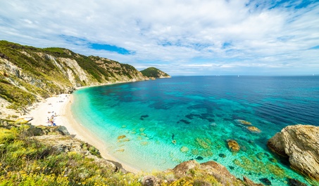 Strand von Sansone auf der Toskana-Insel Elba